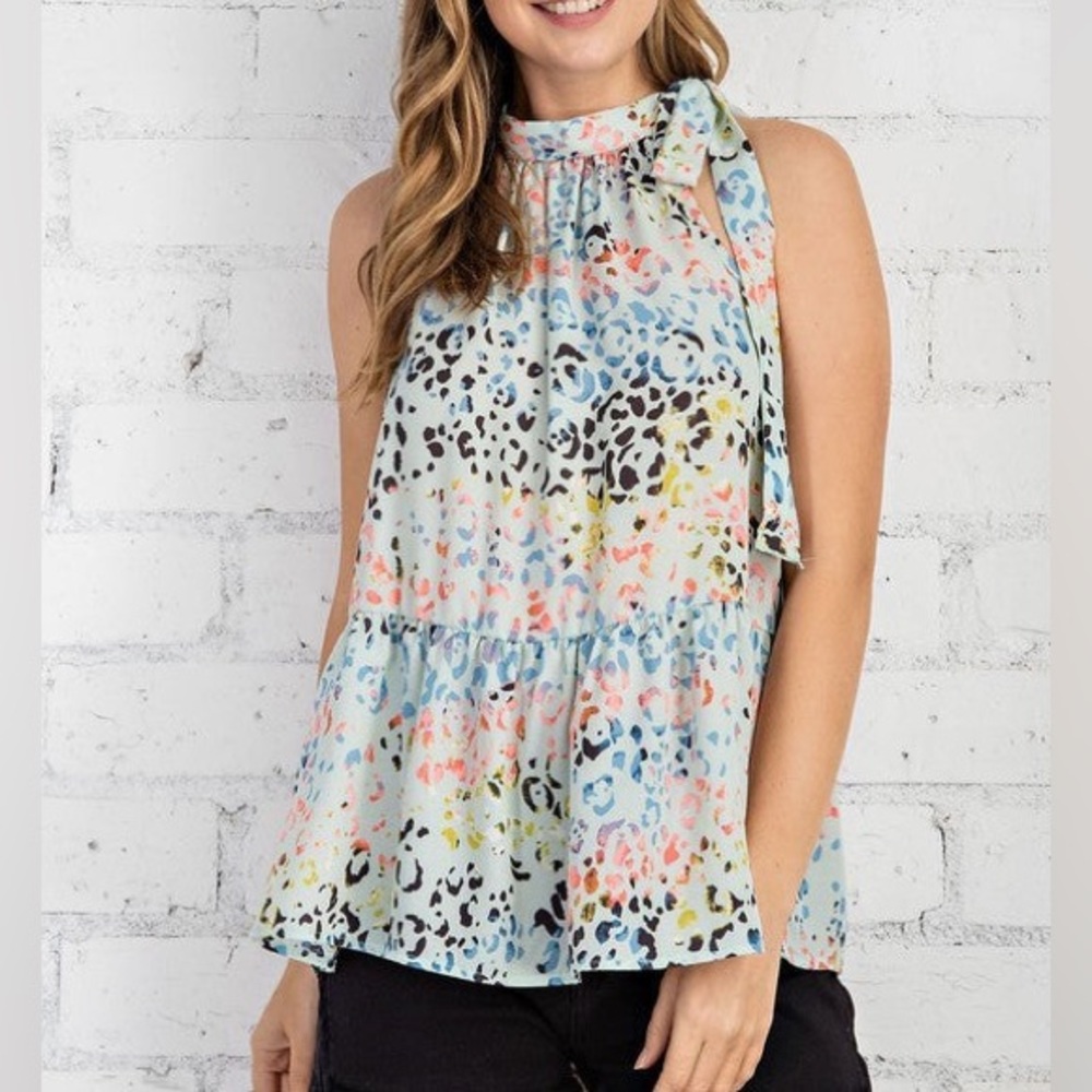 FSL Apparel large sage top